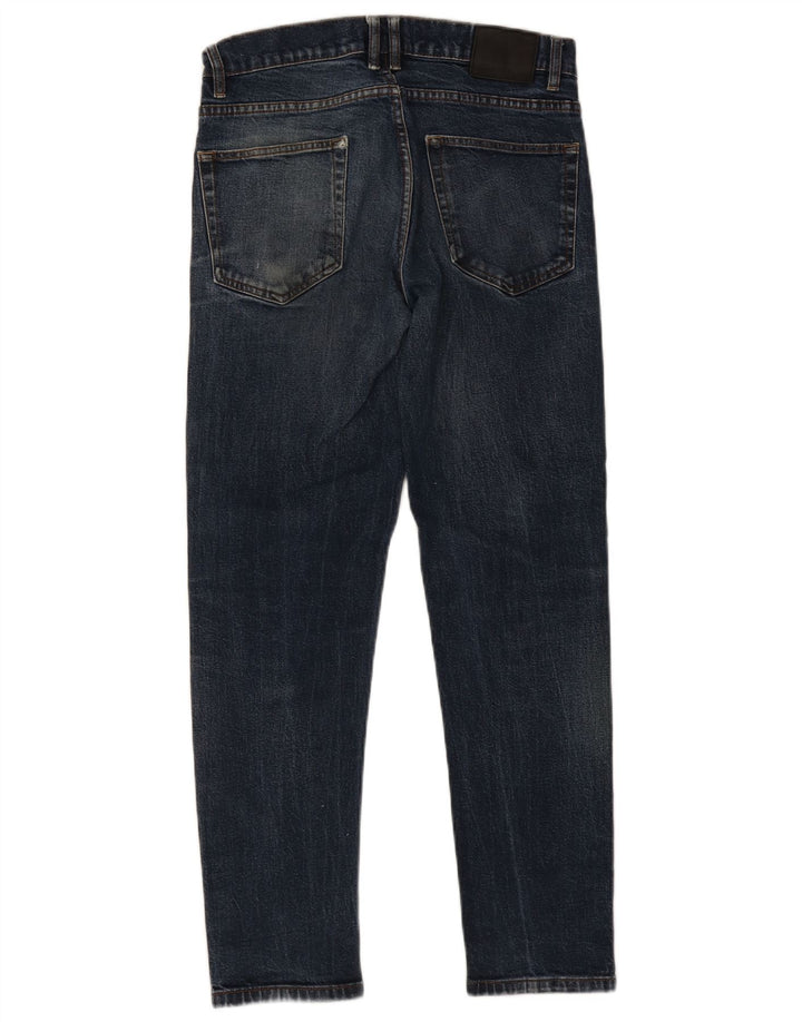 Zara Mens Slim Jeans EU42 Large W32 L28 Navy Blue