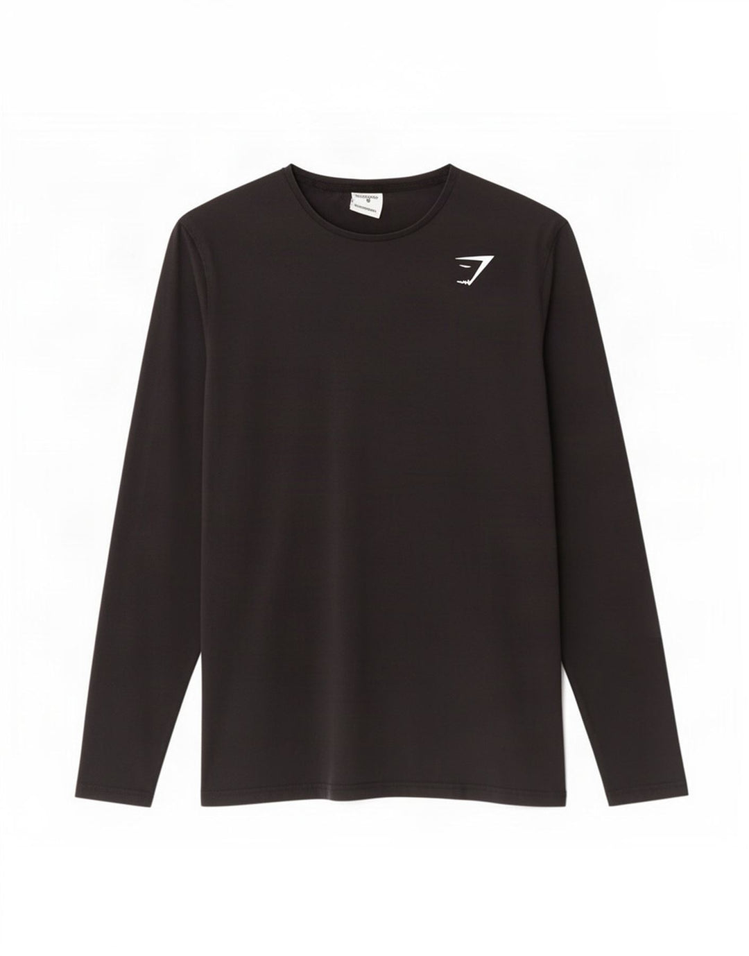 Gymshark Mens Top Long Sleeve Medium Black Cotton