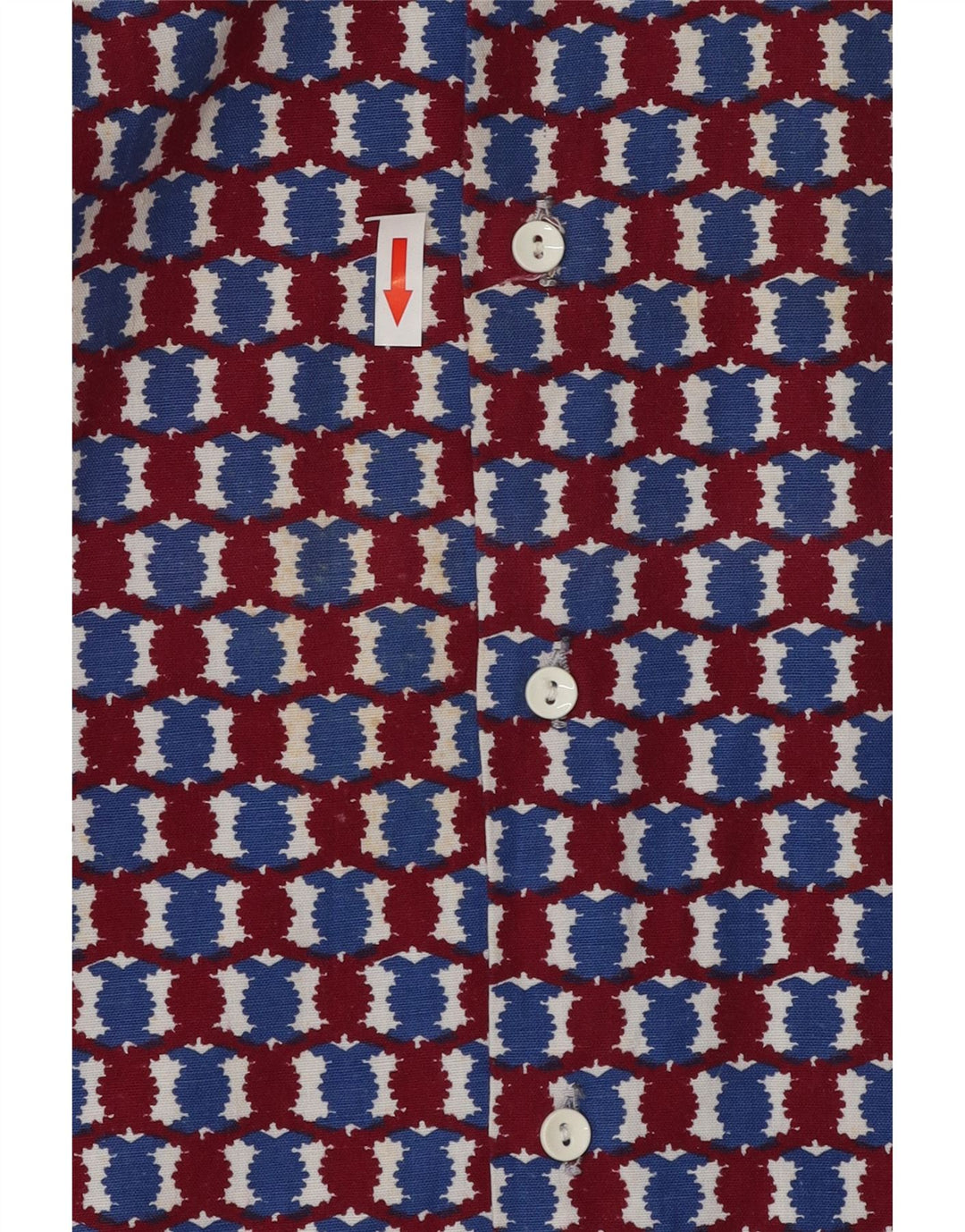 Vintage Mens Shirt Large Multicoloured Geometric