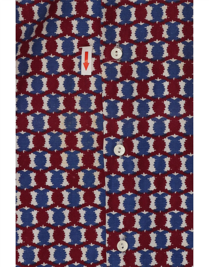 Vintage Mens Shirt Large Multicoloured Geometric