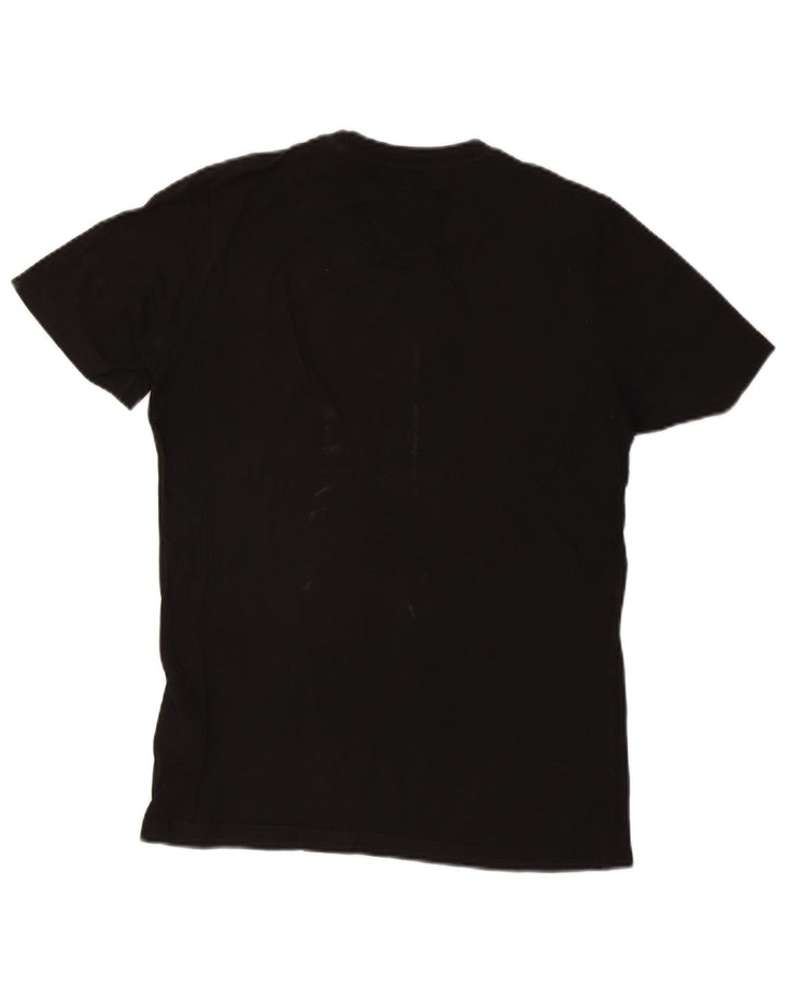 ADIDAS Mens Graphic T-Shirt Top Small Black Cotton
