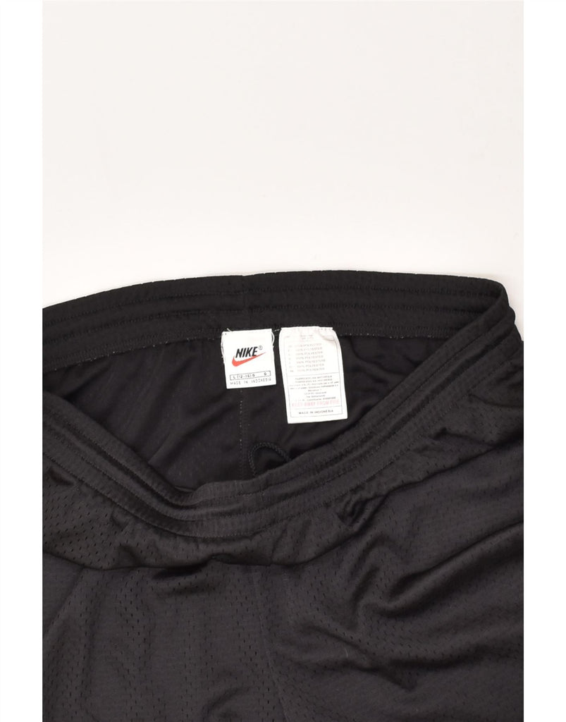 NIKE Womens Sport Shorts UK 12/14 Large Black Polyester | Vintage Nike | Thrift | Second-Hand Nike | Used Clothing | Messina Hembry 