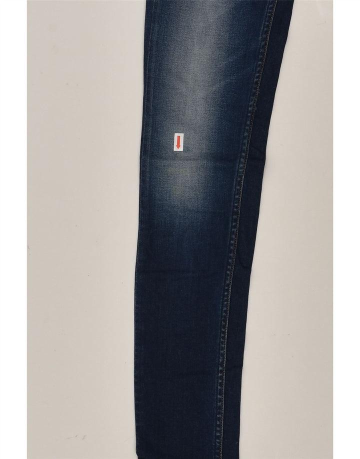 PEPE JEANS Girls Skinny Jeans 8-9 Years XS W24 L26 Navy Blue Cotton | Vintage PEPE Jeans | Thrift | Second-Hand PEPE Jeans | Used Clothing | Messina Hembry 