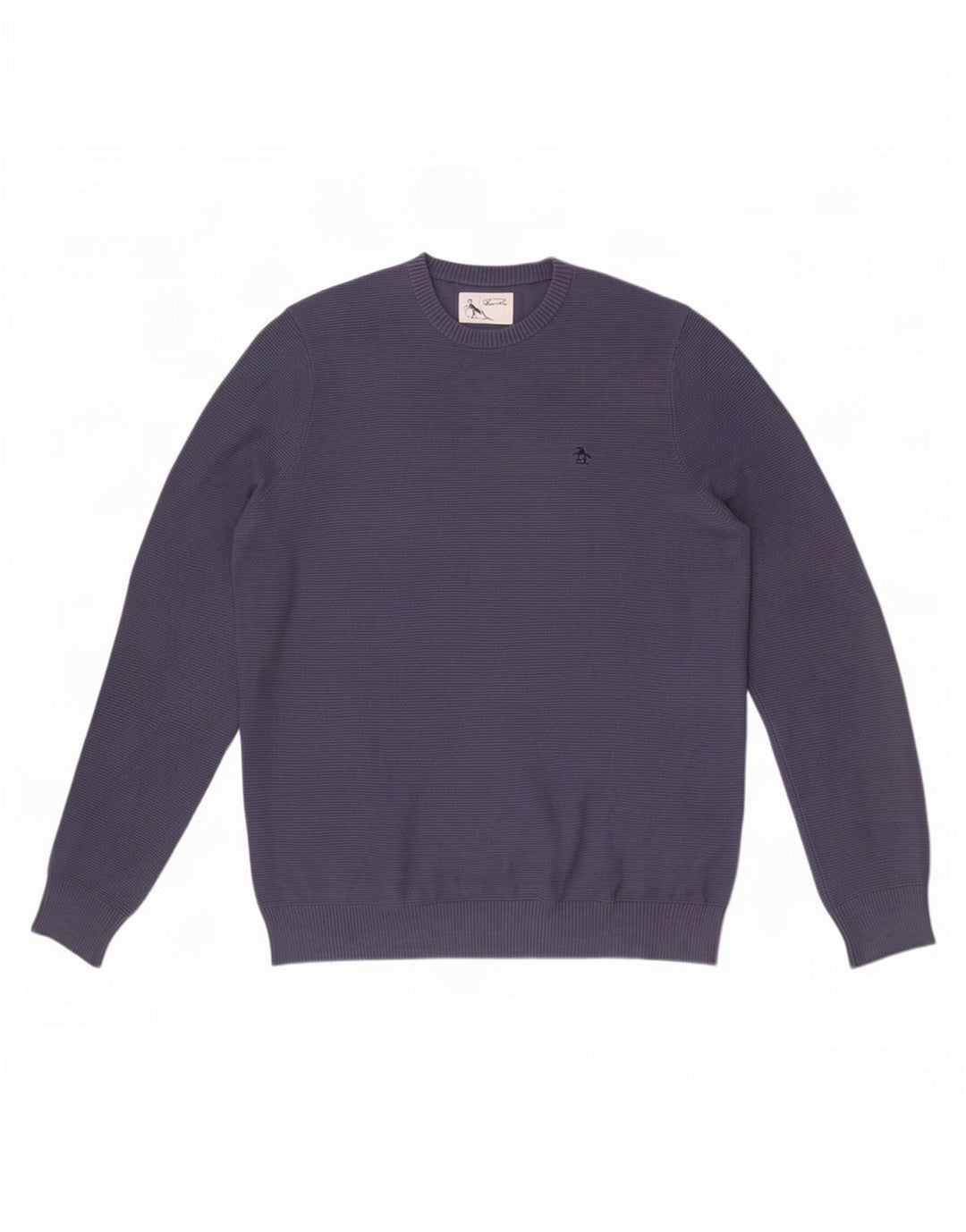 Penguin Mens Crew Neck Jumper Sweater Large Blue Cotton
