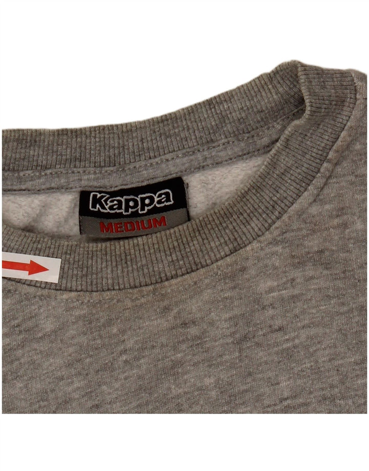 Kappa Mens Sweatshirt Jumper Medium Grey Flecked Cotton