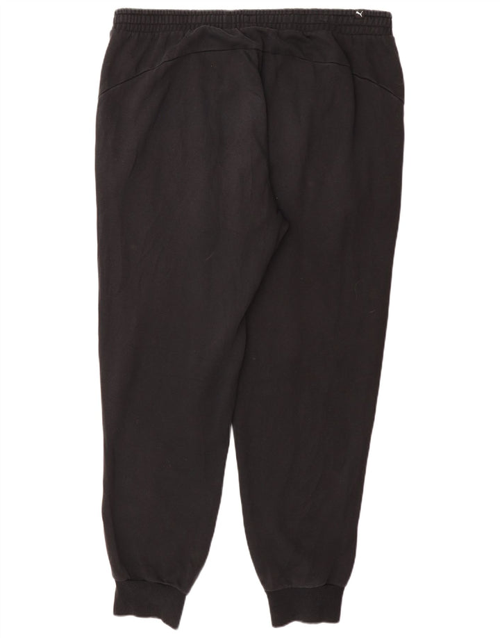PUMA Mens Tracksuit Trousers Joggers 2XL  Black Cotton