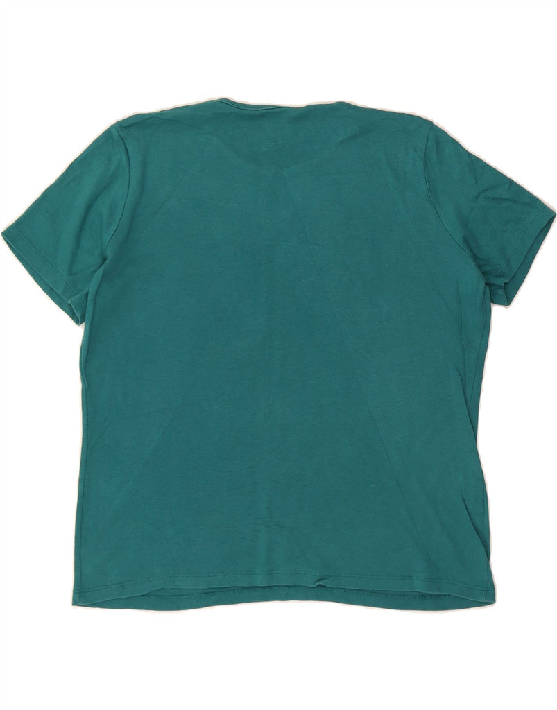 L.L.BEAN Womens T-Shirt Top UK 14 Medium Green Cotton Vintage L.L.Bean and Second-Hand L.L.Bean from Messina Hembry 