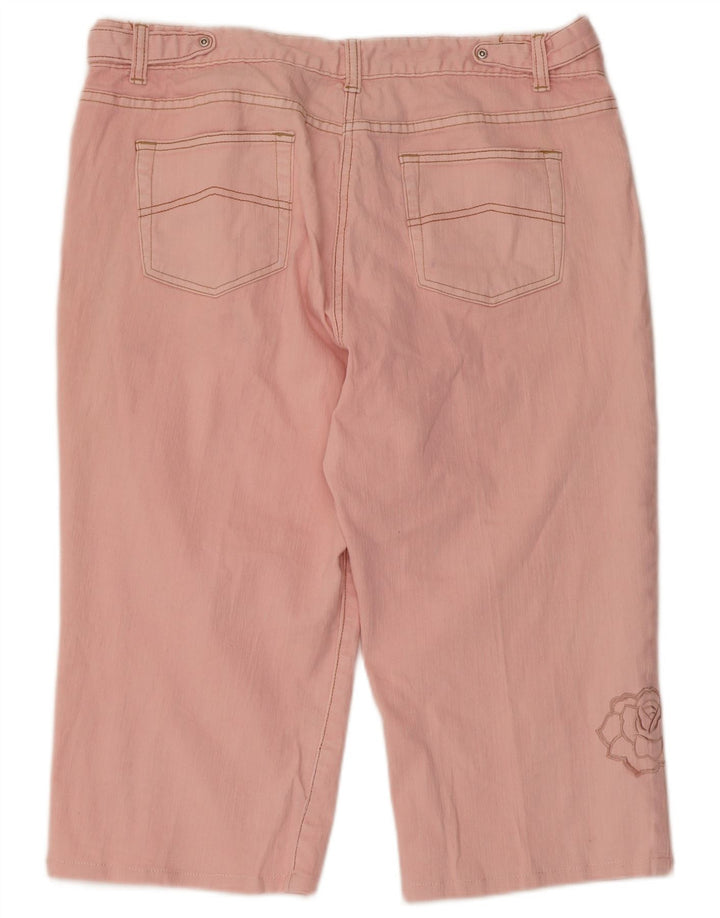 M&Co Womens Regular Bermuda Shorts W36 XL Pink Floral