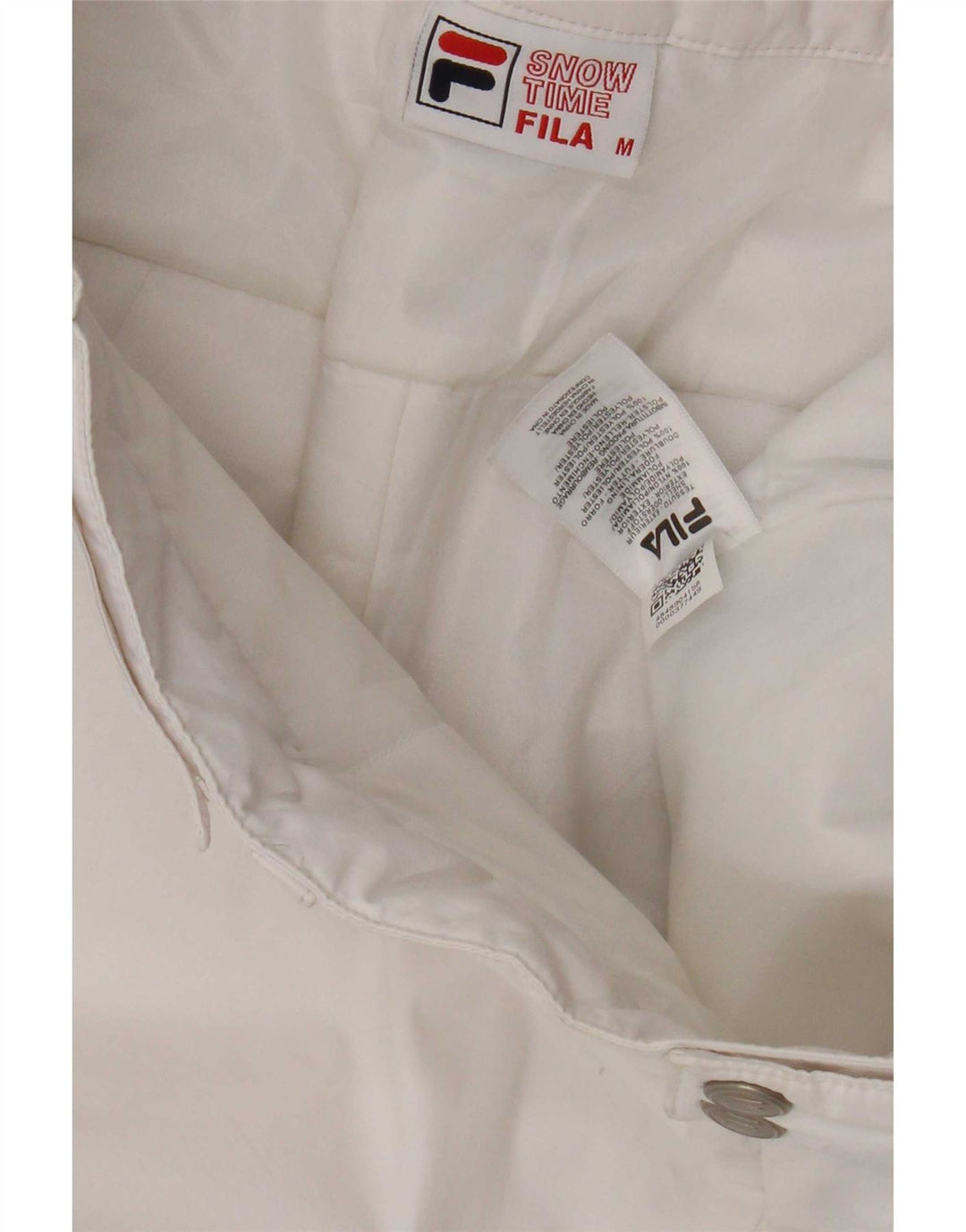 Fila Mens Ski Trousers Medium White Colourblock Nylon