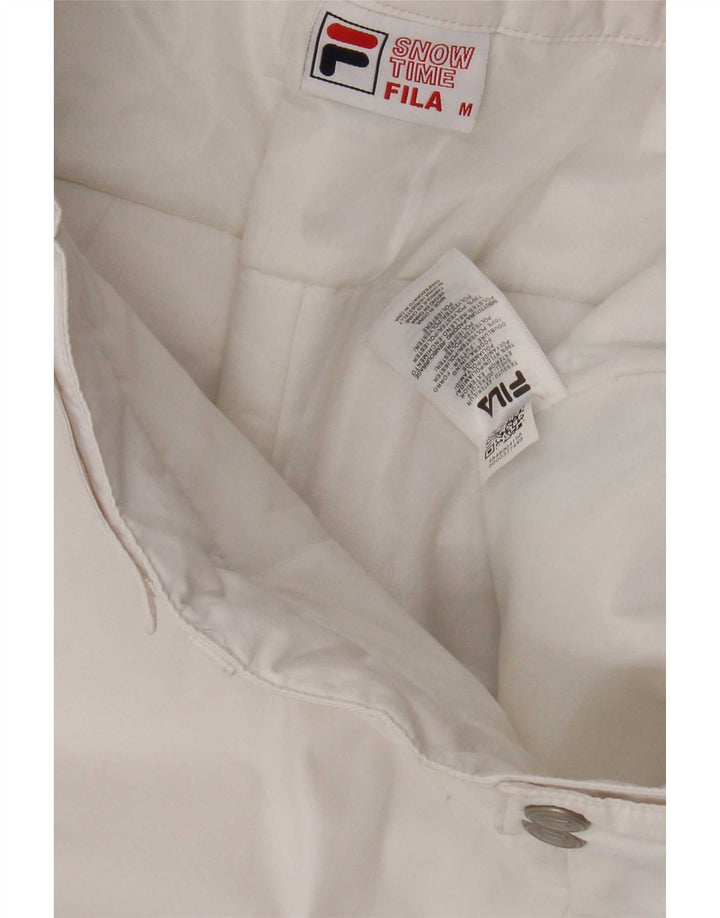 Fila Mens Ski Trousers Medium White Colourblock Nylon