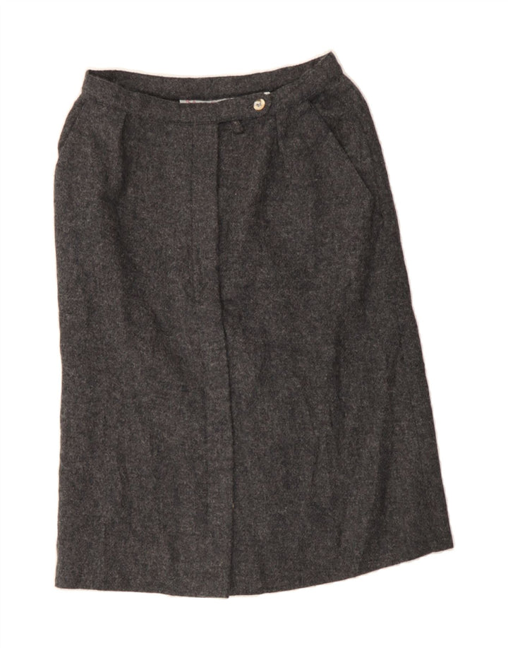 EVAN PICONE Womens Straight Skirt UK 12 Medium W28 Grey Wool Vintage Evan Picone and Second-Hand Evan Picone from Messina Hembry 