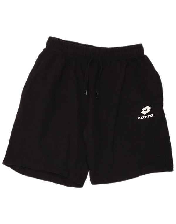 Lotto Boys Sport Shorts 15-16 Years XL Black Cotton