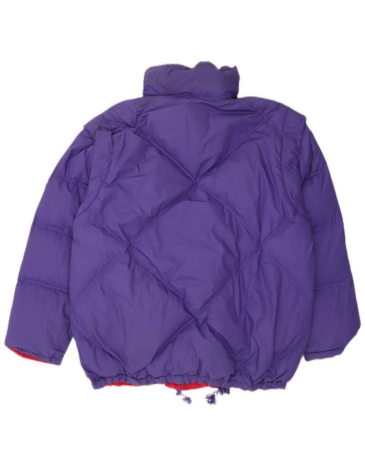 DIADORA Mens Oversized Reversible Padded Jacket UK 42 XL Red Polyester