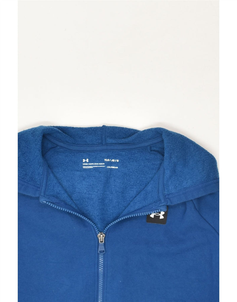 UNDER ARMOUR Boys Cold Gear Zip Hoodie Sweater 11-12 Years Large  Blue | Vintage Under Armour | Thrift | Second-Hand Under Armour | Used Clothing | Messina Hembry 