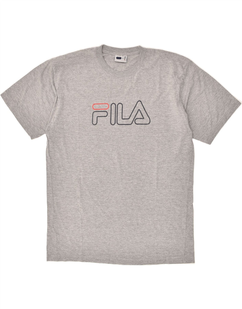 FILA Mens Graphic T-Shirt Top XL Grey Cotton | Vintage Fila | Thrift | Second-Hand Fila | Used Clothing | Messina Hembry 