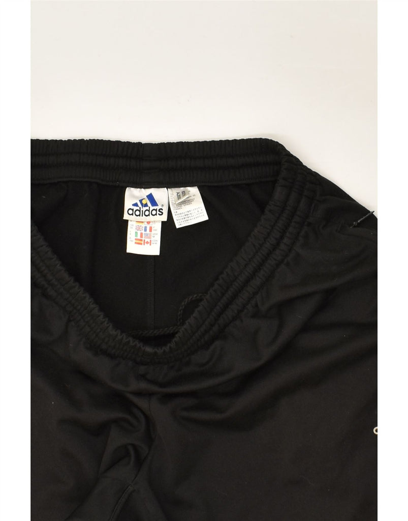 ADIDAS Womens Tracksuit Trousers Medium Black Polyester | Vintage Adidas | Thrift | Second-Hand Adidas | Used Clothing | Messina Hembry 