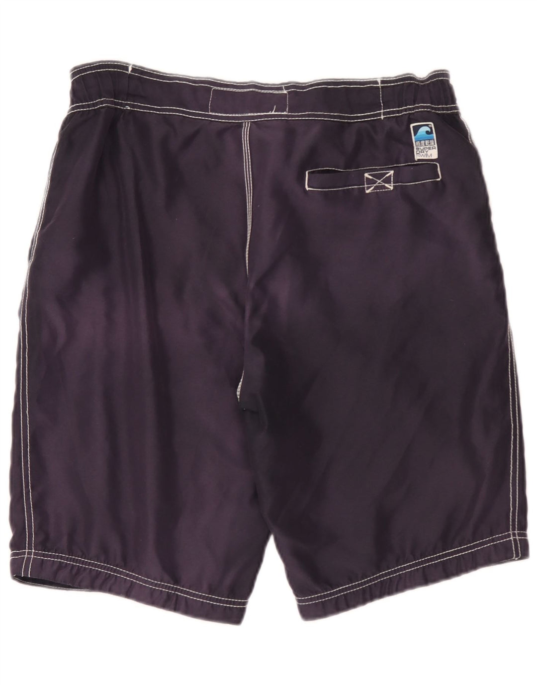 Superdry Mens Graphic Swimming Shorts Medium Navy Blue Polyester