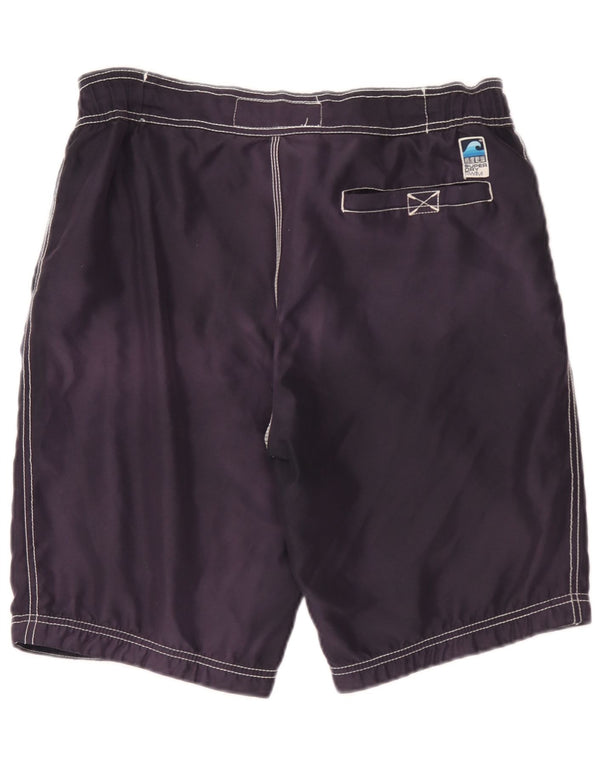 Superdry Mens Graphic Swimming Shorts Medium Navy Blue Polyester