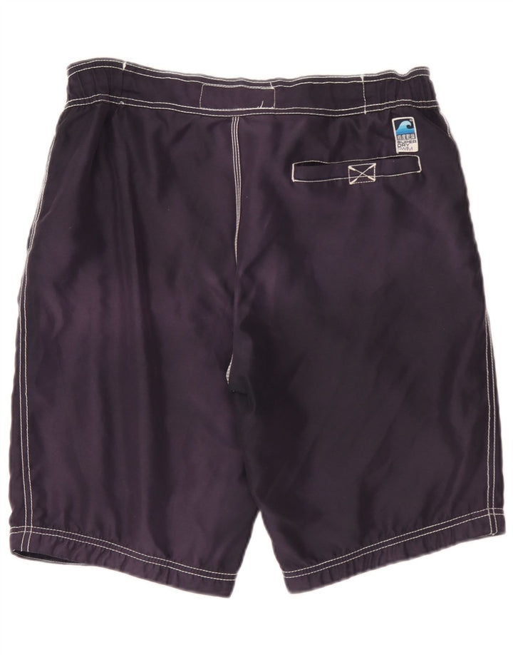 Superdry Mens Graphic Swimming Shorts Medium Navy Blue Polyester