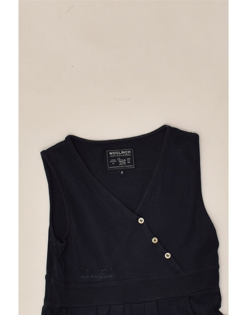 WOOLRICH Girls Sleeveless Basic Dress 7-8 Years Navy Blue | Vintage Woolrich | Thrift | Second-Hand Woolrich | Used Clothing | Messina Hembry 