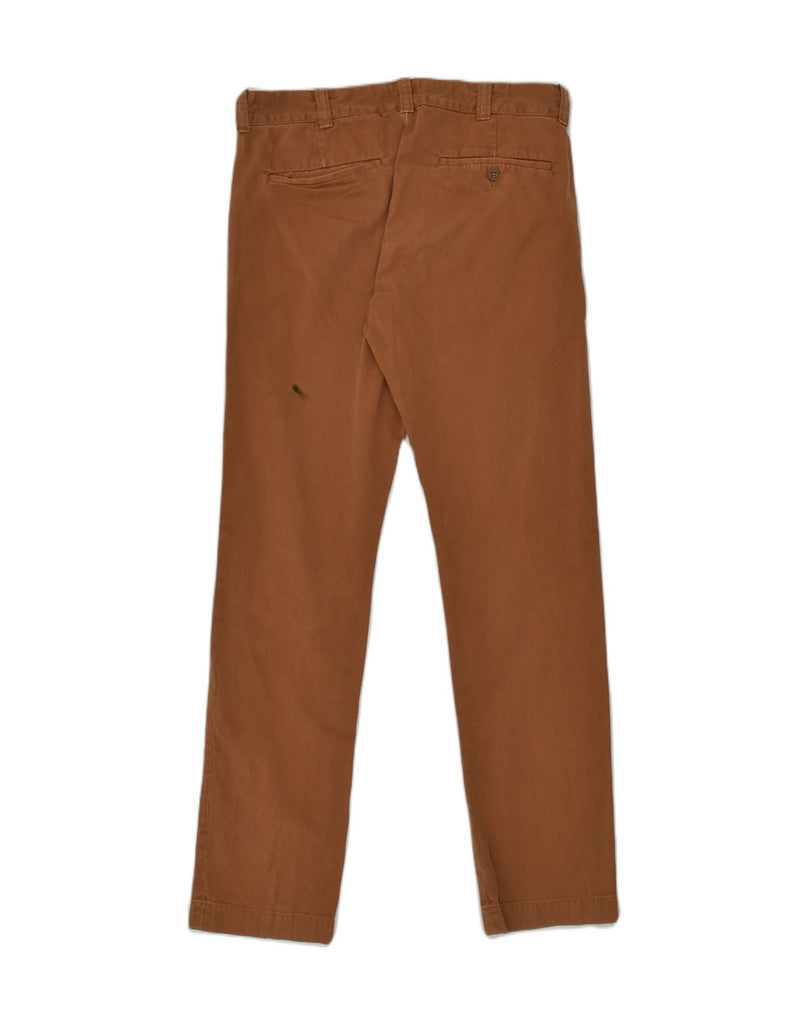 J. CREW Mens Slim Casual Trousers W31 L34  Brown Cotton | Vintage J. Crew | Thrift | Second-Hand J. Crew | Used Clothing | Messina Hembry 