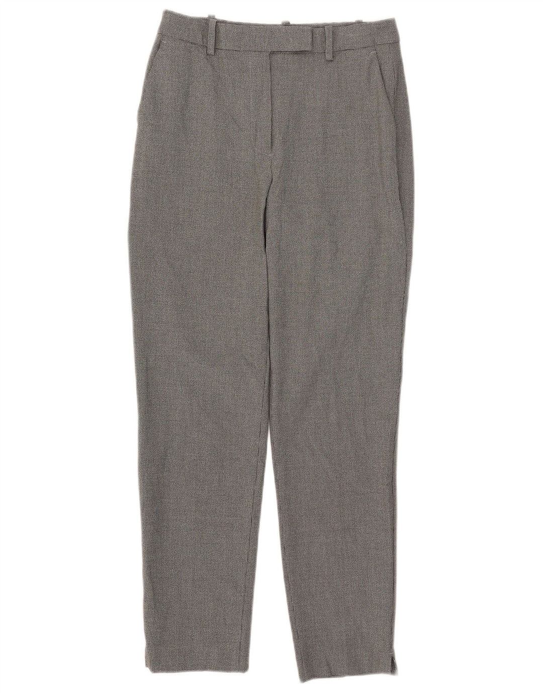 MARKS & SPENCER Womens Suit Trousers UK 8 Small W28 L27 Black Houndstooth