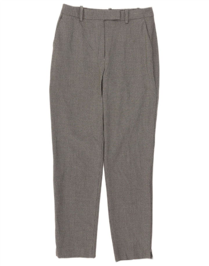 MARKS & SPENCER Womens Suit Trousers UK 8 Small W28 L27 Black Houndstooth