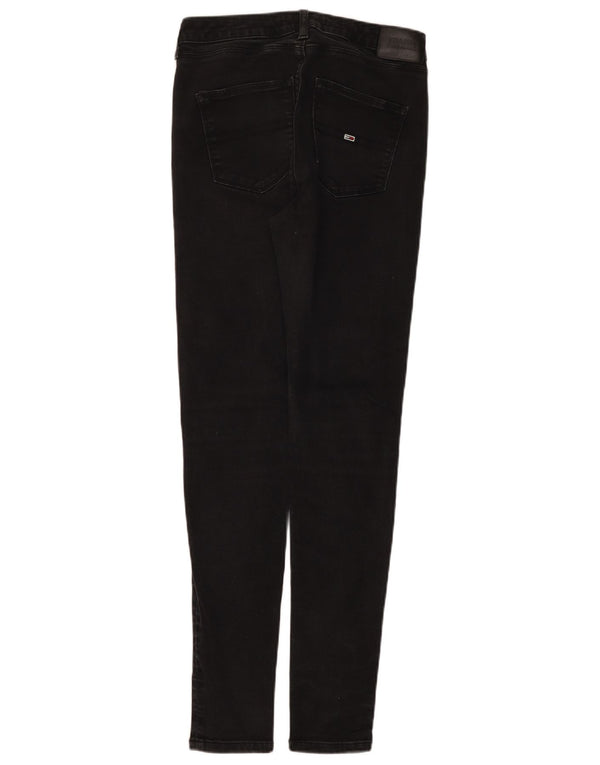Tommy Hilfiger Womens Skinny Jeans W28 L32 Black Cotton