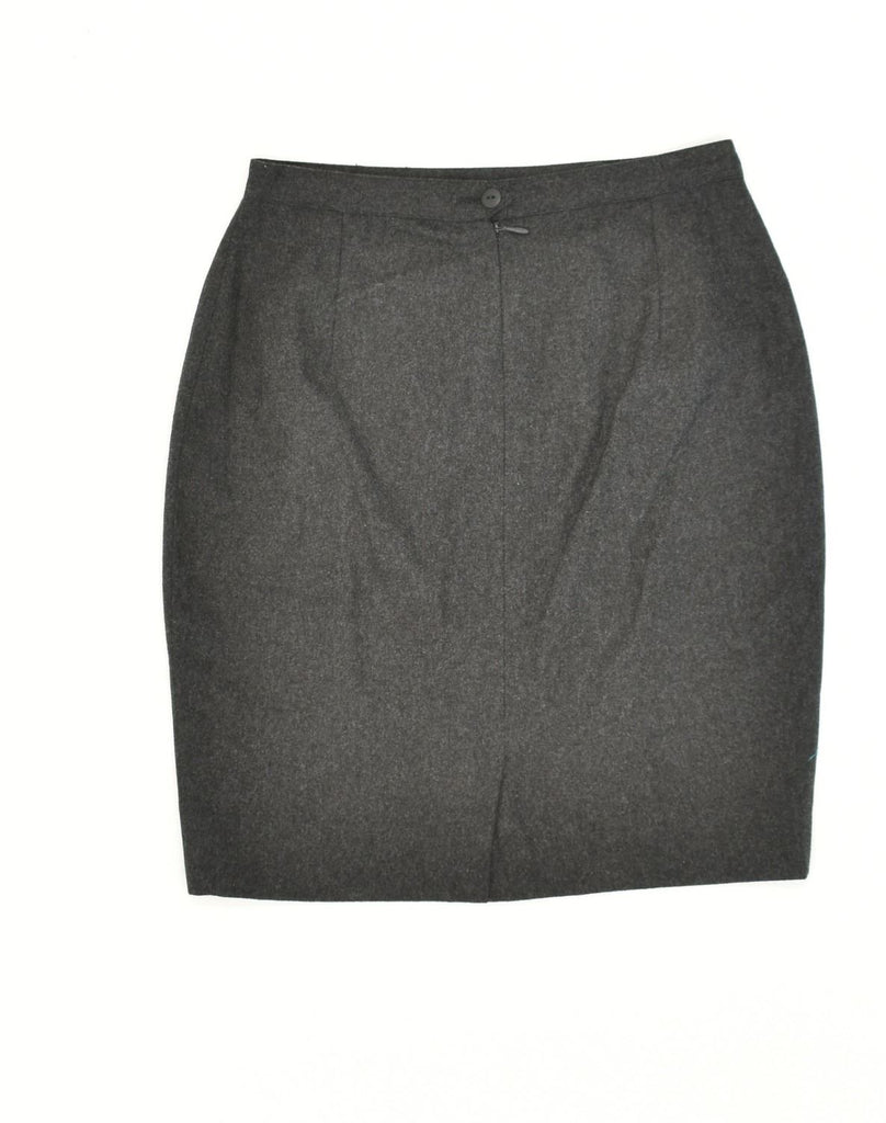 VINTAGE Womens High Waist Pencil Skirt IT 44 Medium W27 Grey Wool | Vintage Vintage | Thrift | Second-Hand Vintage | Used Clothing | Messina Hembry 