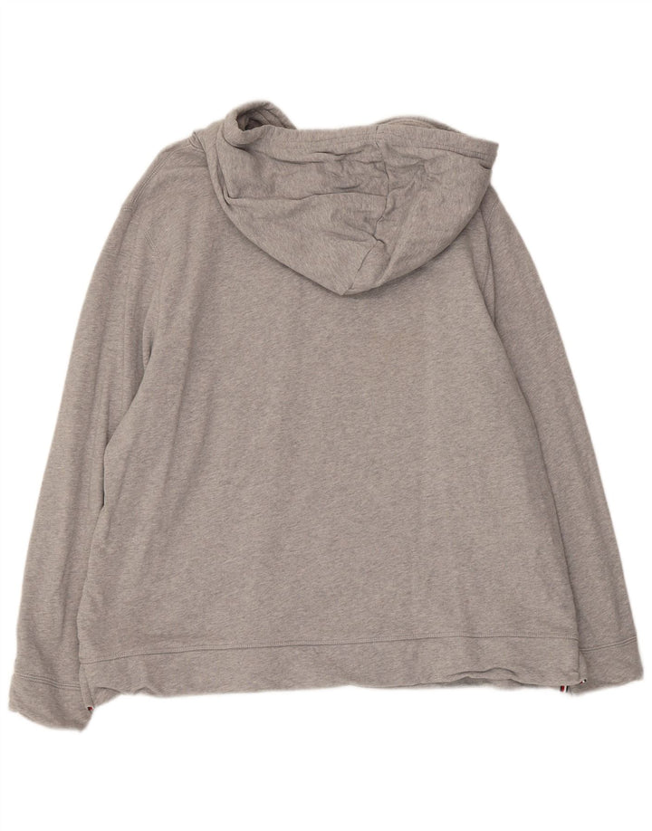 Tommy Hilfiger Mens Graphic Hoodie Jumper 2XL Grey Cotton