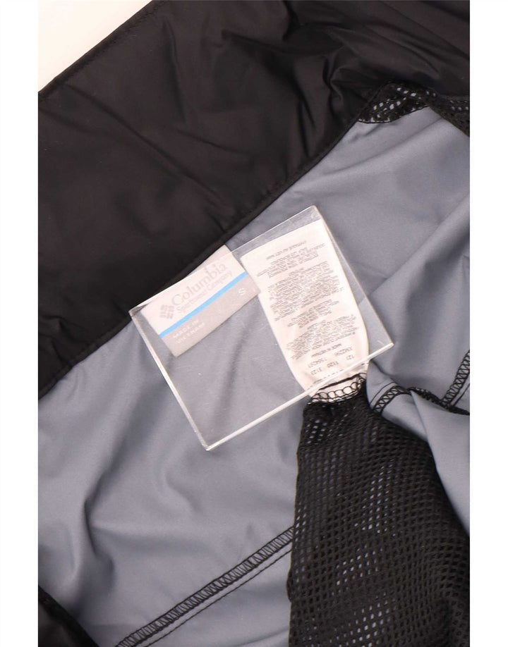 Columbia Mens Rain Jacket UK 36 Small Black Nylon