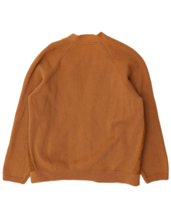 VINTAGE Womens Cardigan Sweater UK 16 Large Beige