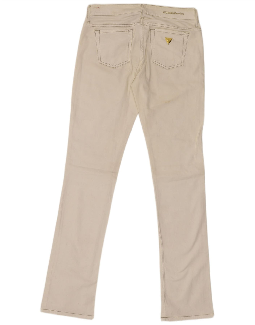 Guess Womens Skinny Jeans W27 L34 White Cotton