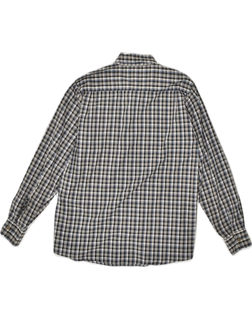 WRANGLER Mens Shirt Medium Navy Blue Check Cotton | Vintage Wrangler | Thrift | Second-Hand Wrangler | Used Clothing | Messina Hembry 