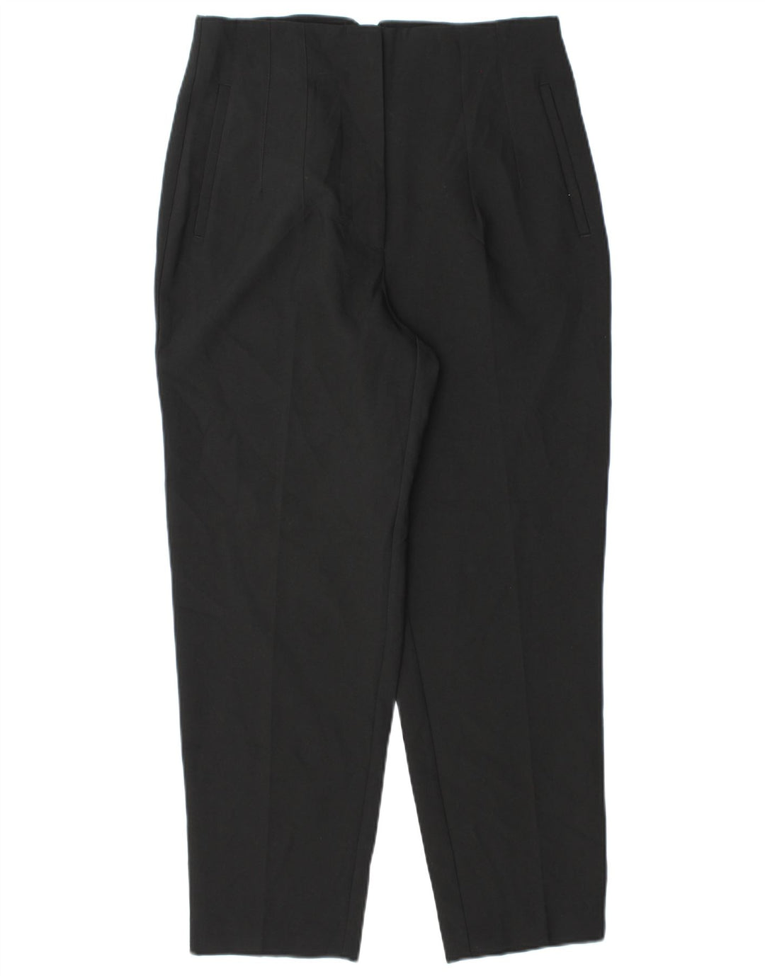 Zara Womens Tapered Chino Trousers Large W30 L26 Black Polyester