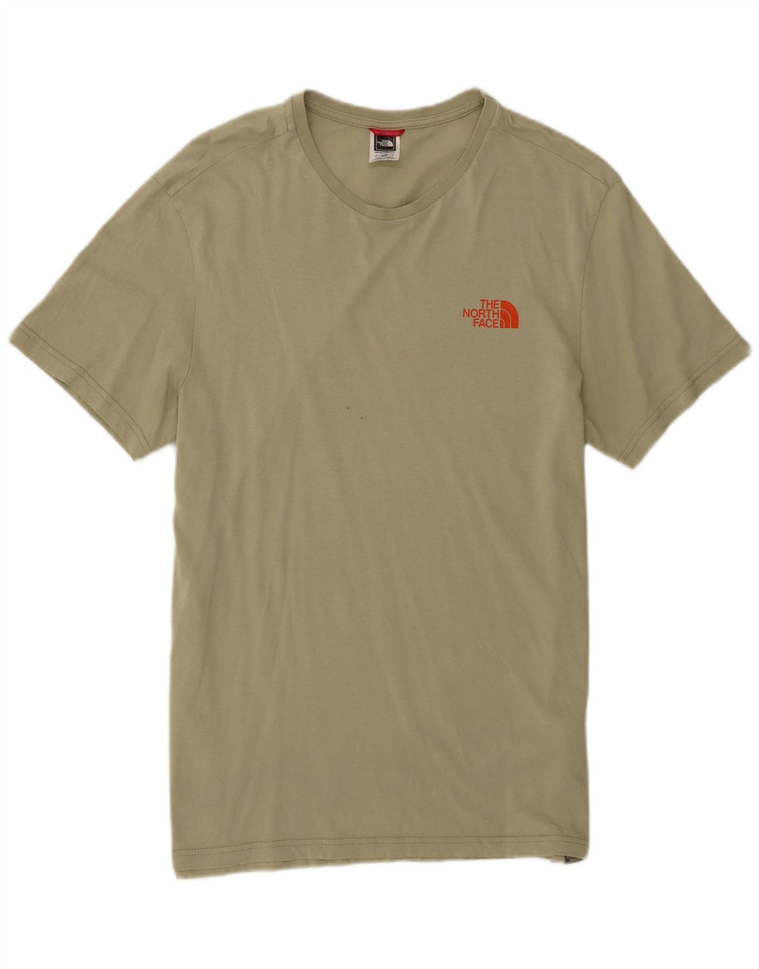 The North Face Mens T-Shirt Top Medium Khaki Cotton