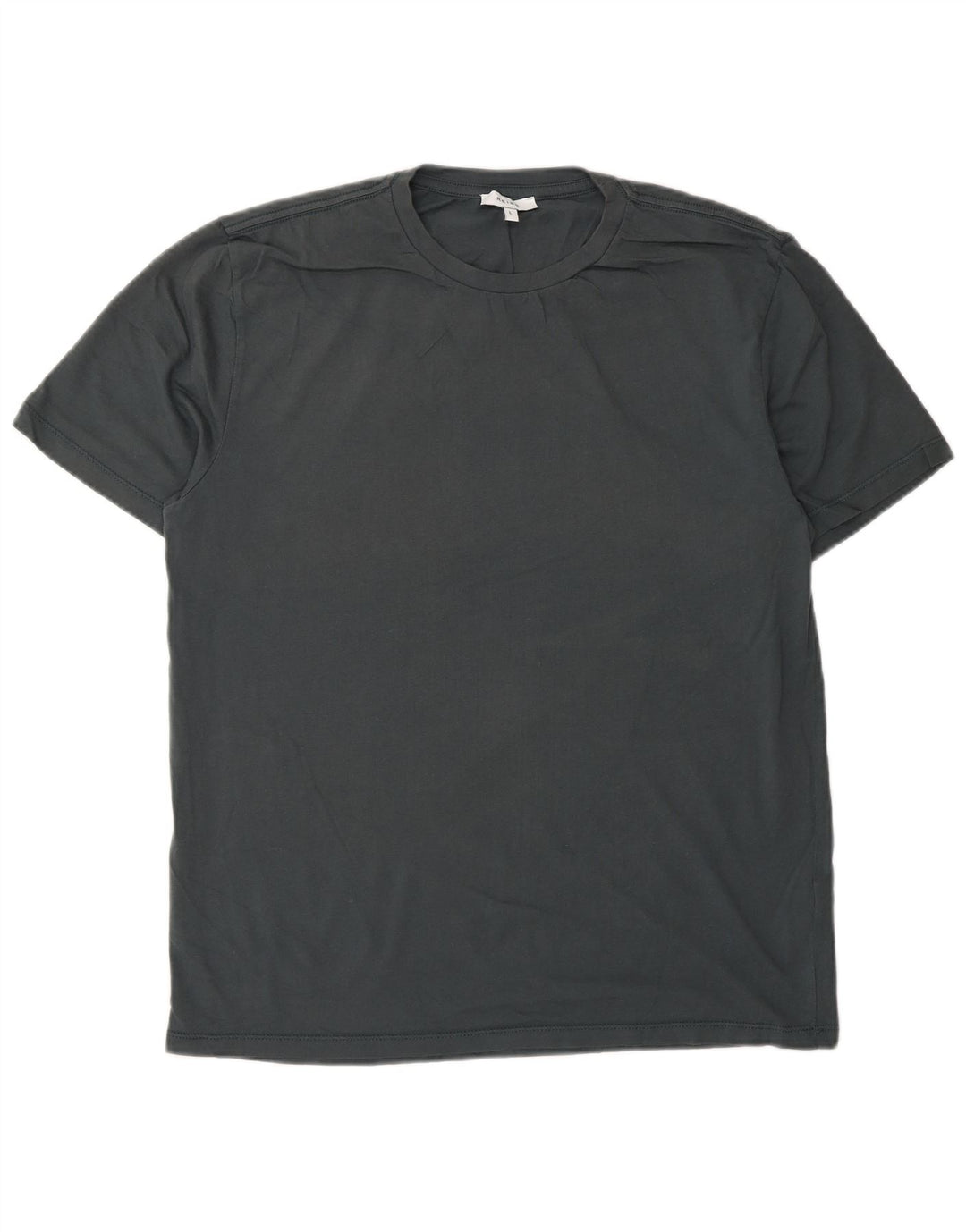 Reiss Mens T-Shirt Top Large Blue Cotton
