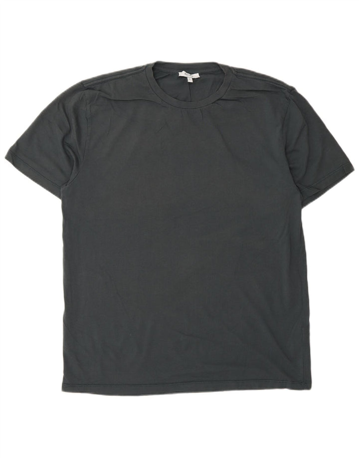 Reiss Mens T-Shirt Top Large Blue Cotton