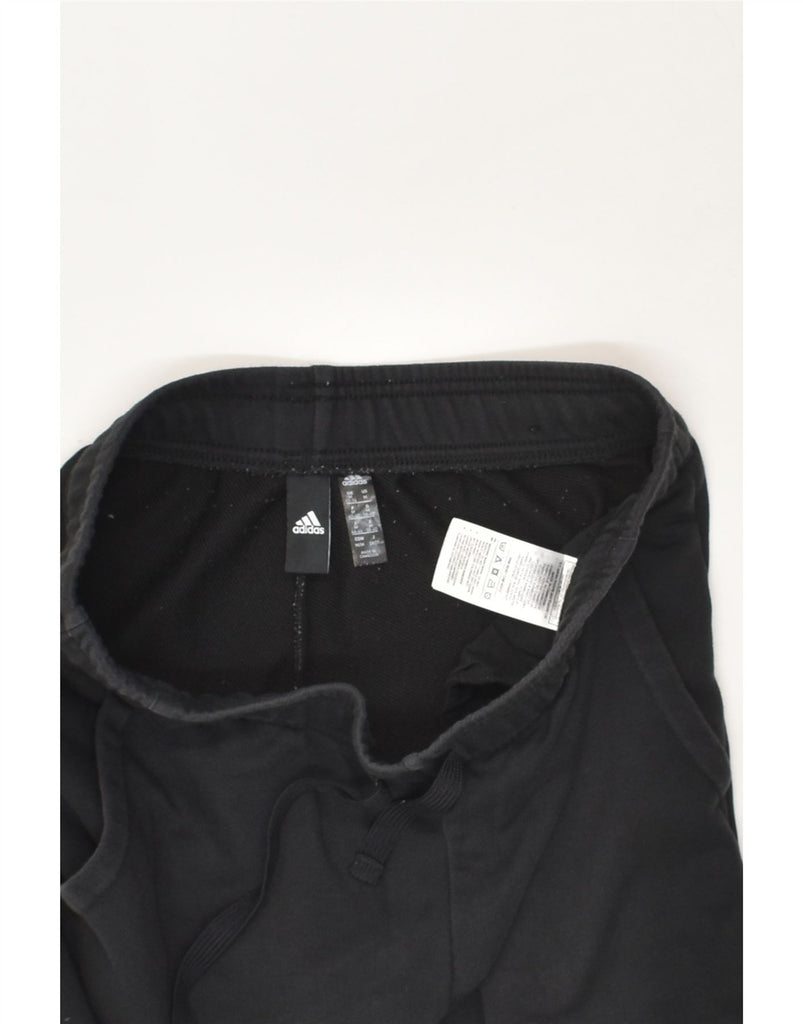 ADIDAS Womens Graphic Tracksuit Trousers Joggers UK 12/14 Medium Black | Vintage Adidas | Thrift | Second-Hand Adidas | Used Clothing | Messina Hembry 