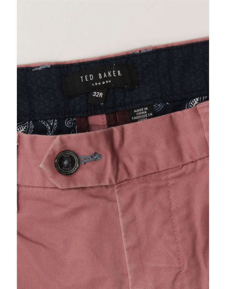 Ted Baker Mens Chino Shorts W32 Medium Pink