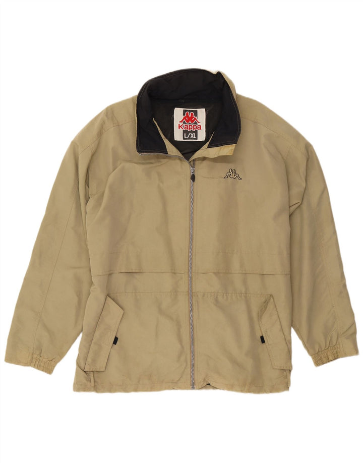 Kappa Mens Rain Jacket UK 40 Large Khaki Polyamide