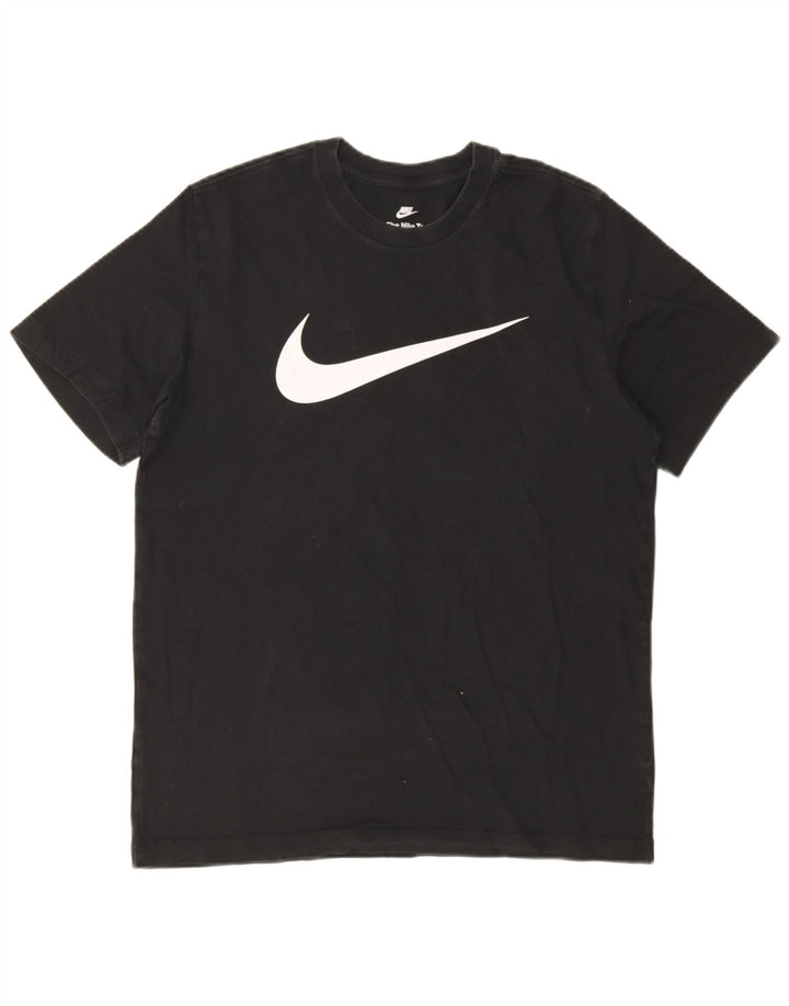 Nike Mens Graphic T-Shirt Top Medium Black Cotton