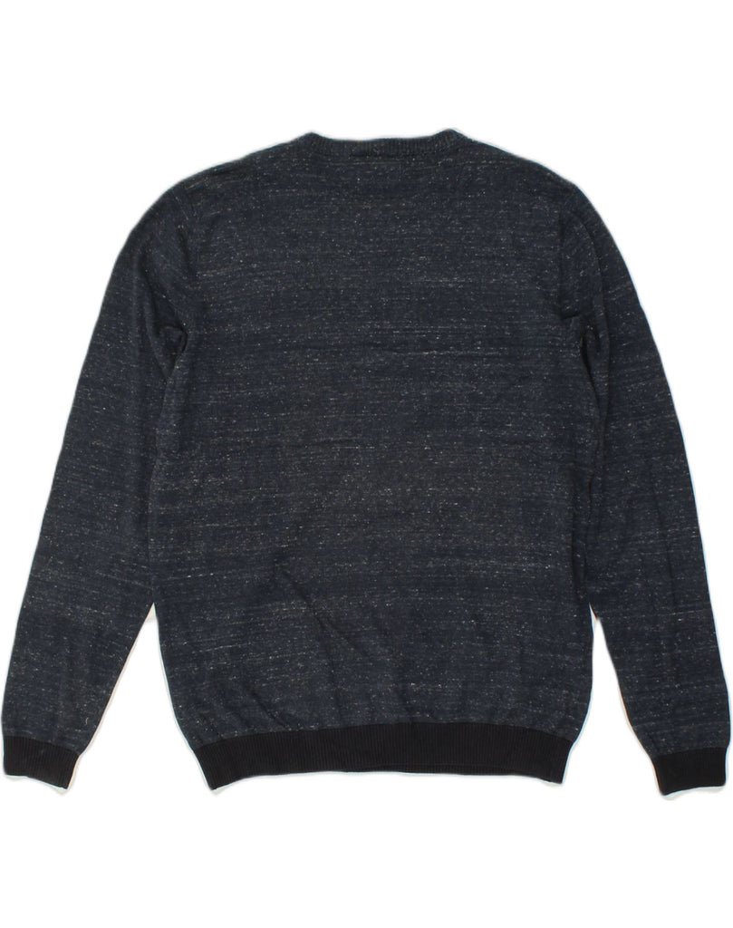 JACK & JONES Mens Crew Neck Jumper Sweater XL Blue Flecked Cotton | Vintage Jack & Jones | Thrift | Second-Hand Jack & Jones | Used Clothing | Messina Hembry 