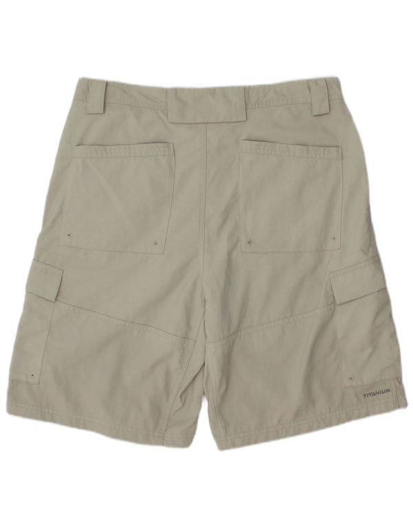 Columbia Mens Cargo Shorts W34 Large Grey Nylon