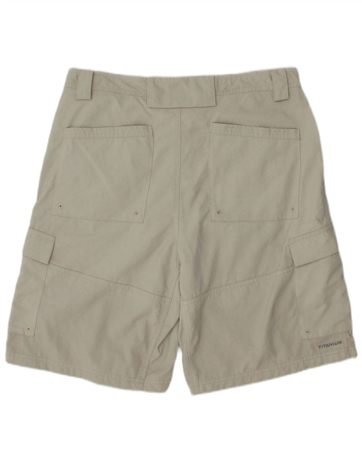 Columbia Mens Cargo Shorts W34 Large Grey Nylon