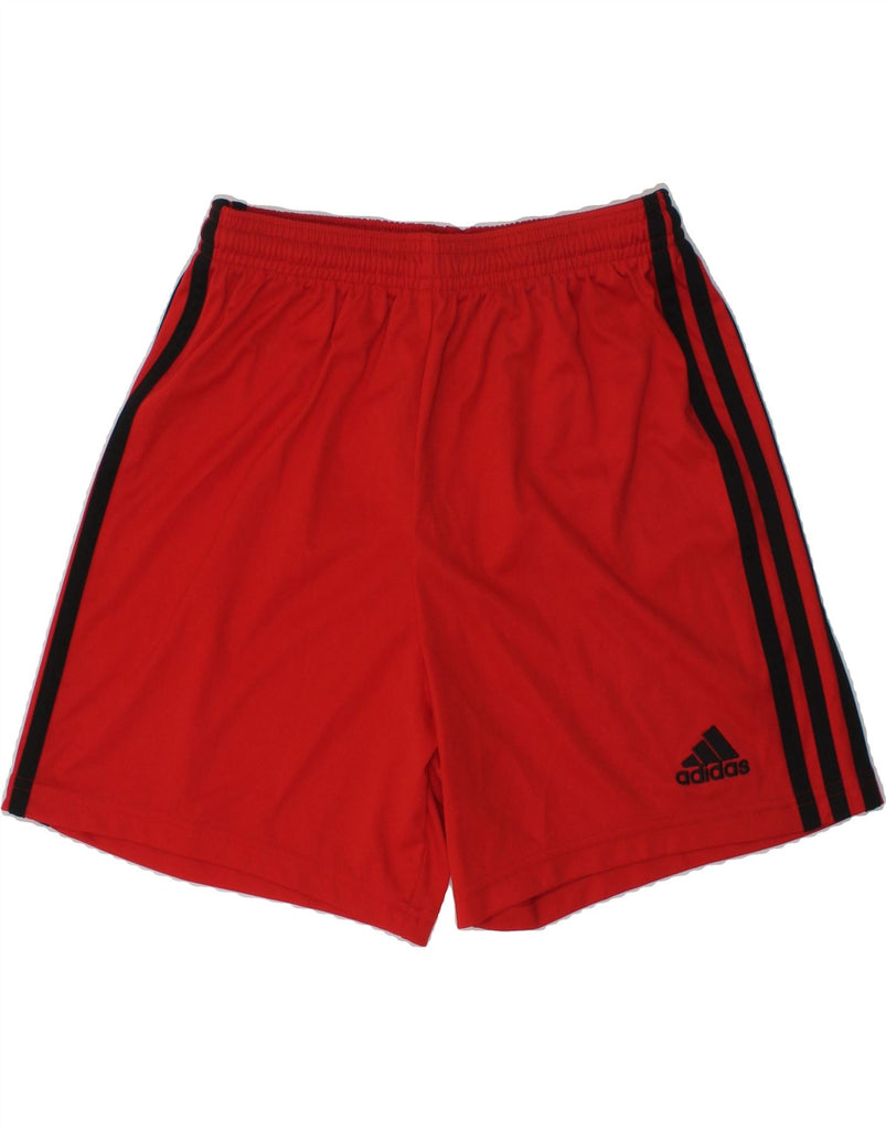 ADIDAS Boys Sport Shorts 11-12 Years Red Polyester | Vintage Adidas | Thrift | Second-Hand Adidas | Used Clothing | Messina Hembry 