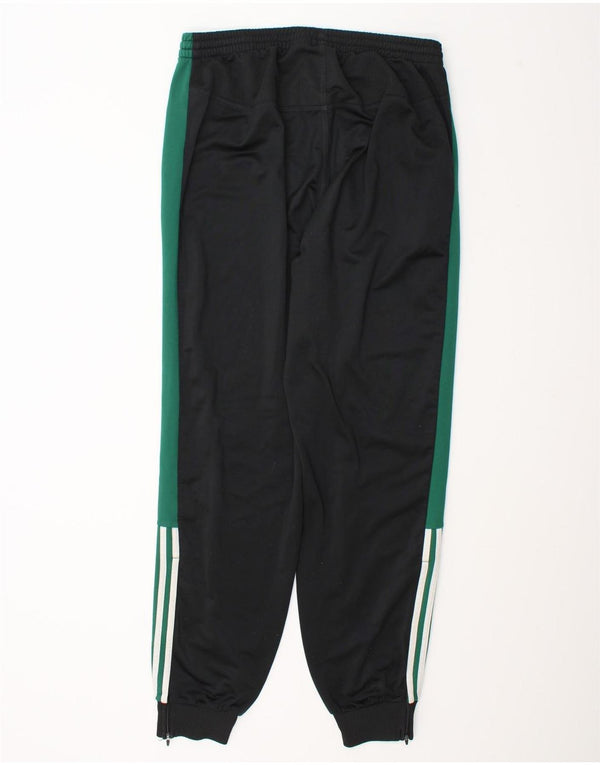 Adidas Mens Tracksuit Trousers Joggers UK 44/46 Large Black Colourblock