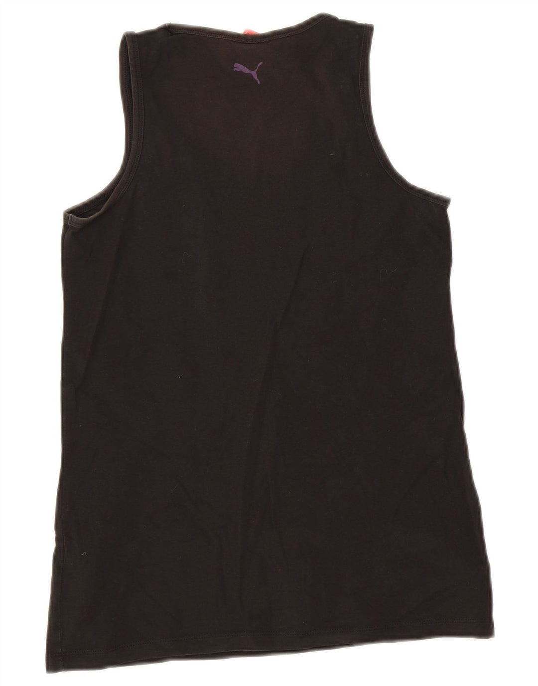 Puma Womens Vest Top UK 12 Medium Black Cotton
