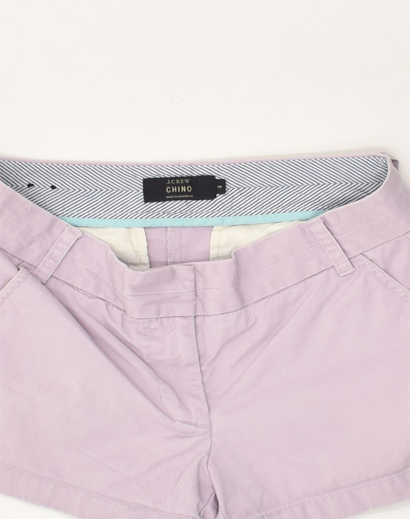 J. CREW Womens Chino Shorts US 4 Small W32 Purple Cotton | Vintage J. Crew | Thrift | Second-Hand J. Crew | Used Clothing | Messina Hembry 