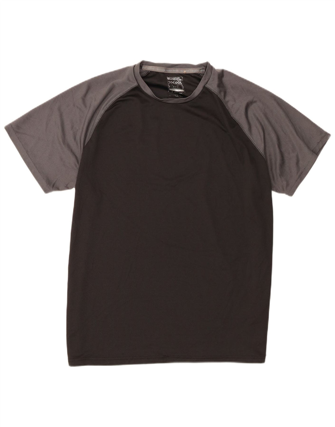 Mountain Warehouse Mens IsoCool T-Shirt Top 2XL Grey Colourblock Polyester